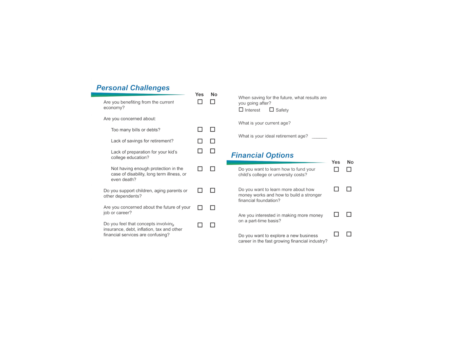 FINANCE 101 SURVEY CARDS | PK OF 30