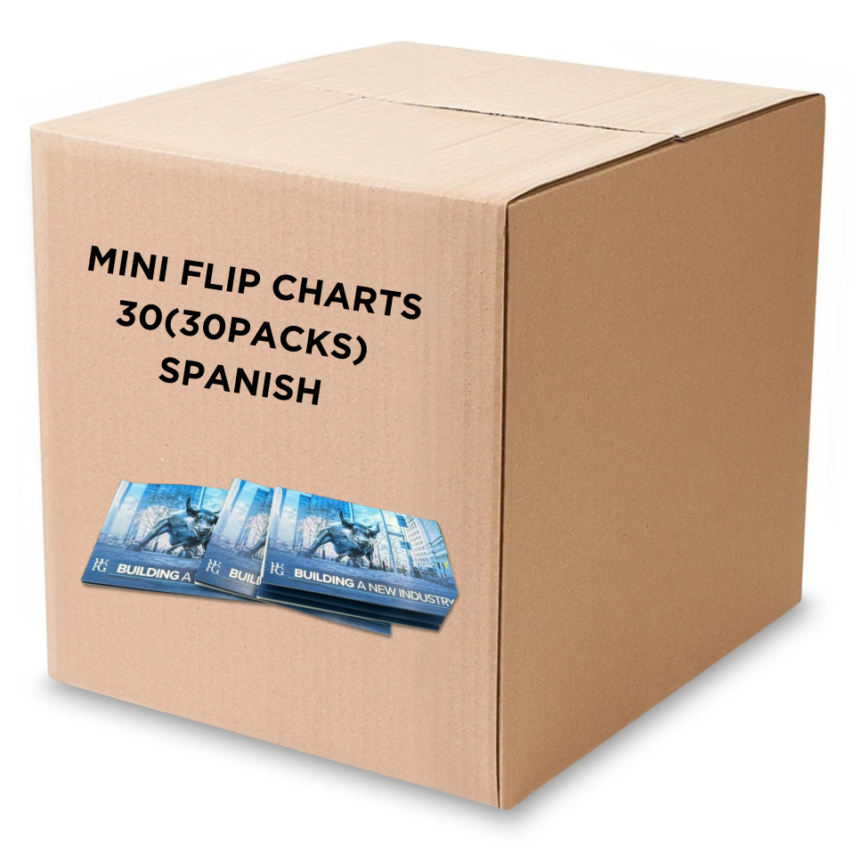 MINI FLIP CHATRS | BOX OF 30/30PACKS(900) |SPANISH