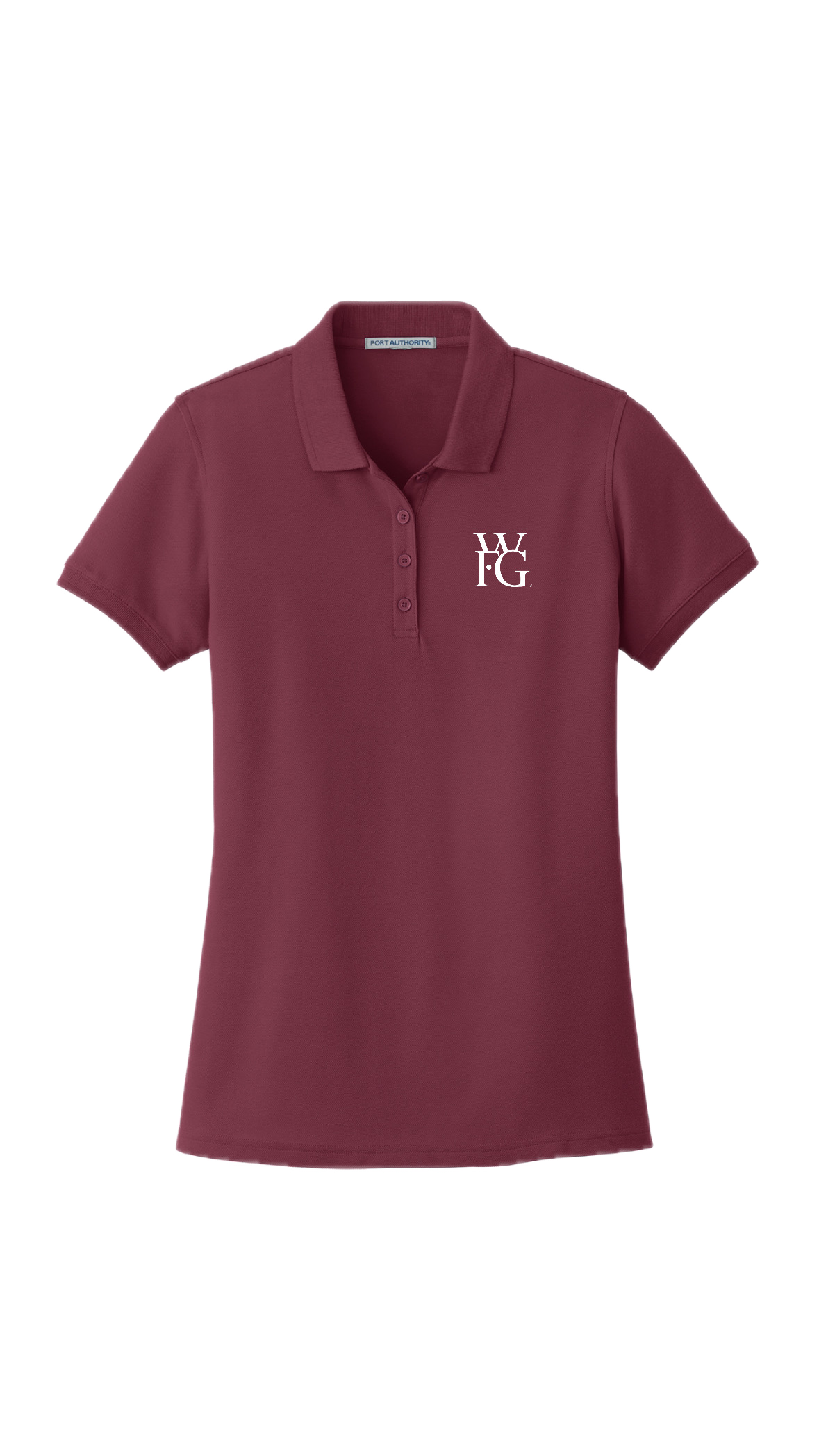 WFG Women’s Burgundy Polo(Embroidered)